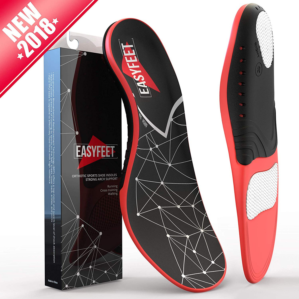 Plantar Fasciitis Arch Support Insoles 