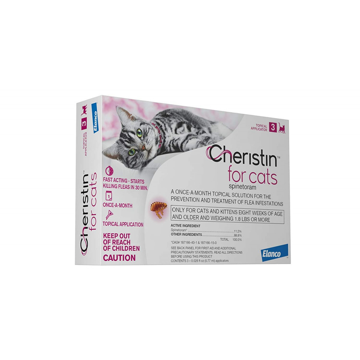 Cheristin for Cats, Flea Control and Prevention For