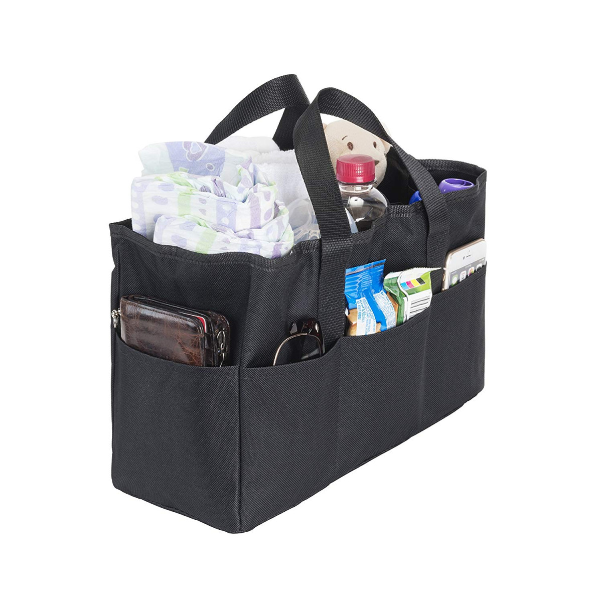 Handbag Backpack Transform Any Moms Purse Or Tote Bag Diaper Bag Insert Organizer for Mom with 5 Outside & 6 Inside Storage Pockets 