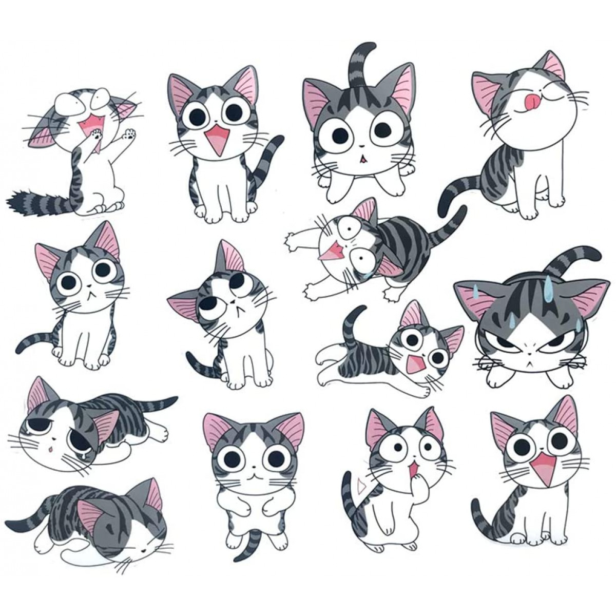 Cute cat Stickers for Laptop Stickers Car Cartoon Water