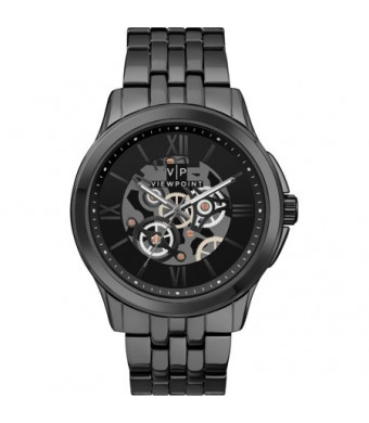 Viewpoint by Timex Men's 42mm Black Dial Watch, Gray Bracelet