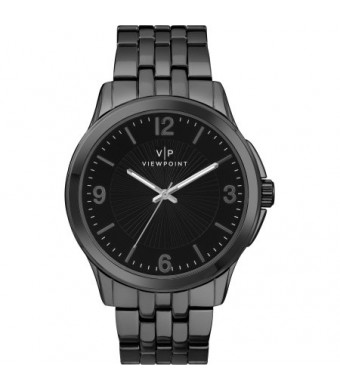 Viewpoint by Timex Men's 43mm Black Dial Watch, Black Bracelet
