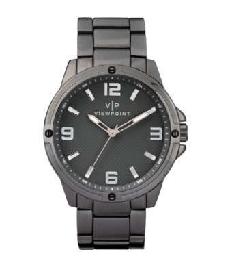 Viewpoint by Timex Men's 43mm Gray Dial Watch, Black Bracelet