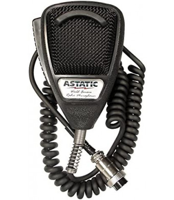 Astatic 302-636LB1 Black Noise Cancelling 4 Pin CB Microphone (Bulk)