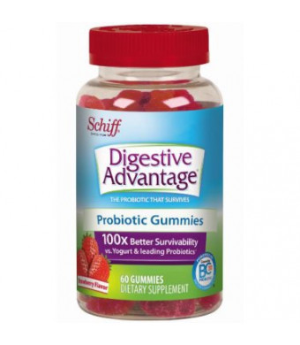 Digestive Advantage Strawberry Daily Probiotic Gummies, 60 Ct