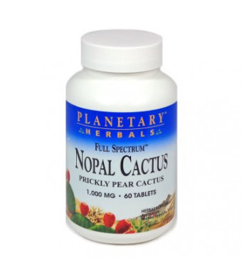 Planetary Herbals Full Spectrum Nopal Cactus Tablets, 60 Ct