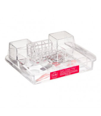Caboodles Two Tower Tray Acrylic Countertop Organizer