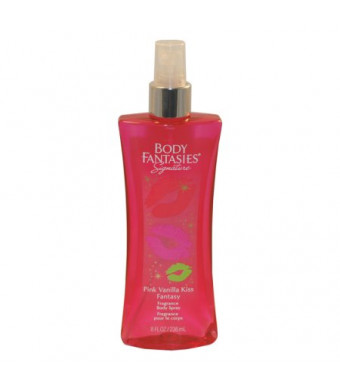 Body Fantasies Signature Pink Vanilla Kiss Fantasy Fragrance Body Spray 8.0 Oz / 236 Ml