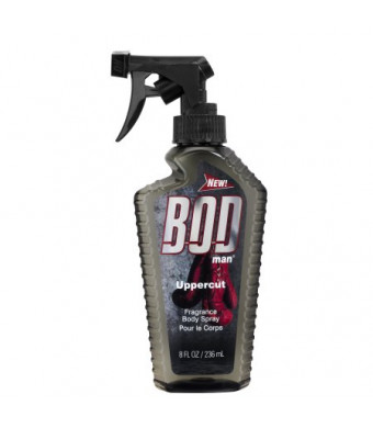 BOD Man Uppercut Fragrance Body Spray for Men, 8 fl oz