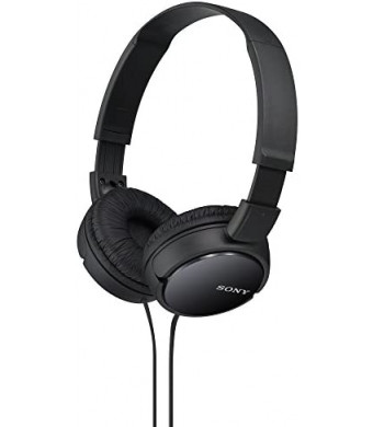 Sony ZX Series Wired On-Ear Headphones, Black MDR-ZX110