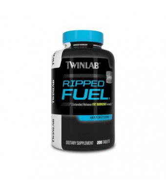 Twinlab Ripped Fuel Extended Release Fat Burning Formula 200 Tablets