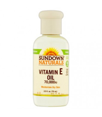 Sundown Naturals Vitamin E Oil, 70,000 IU, 2.5 fl oz