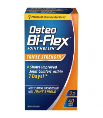 Osteo Bi-Flex: Dietary Supplement Glucosamine Chondroitin Msm w/Joint Shield, 40 Ct