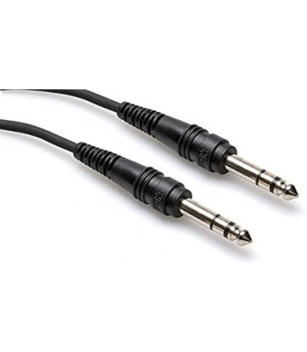 Hosa CSS-105 1/4" TRS to 1/4" TRS Balanced Interconnect Cable, 5 Feet