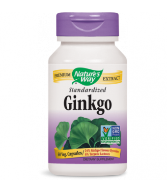 Nature's Way - Ginkgo Extract 60 Capsules 61600 Exp.9.18+ SD