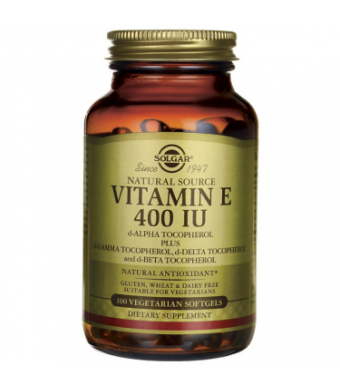Solgar Vitamin E 400 IU Vegetarian Softgels, 100 Ct
