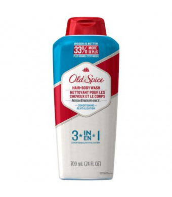 Old Spice High Endurance Conditioning Long Lasting Scent Men's Hair and Body Wash, 24 Fl oz