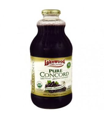 Lakewood Organic Juice, Concord Grape, 32 Fl Oz, 1 Count