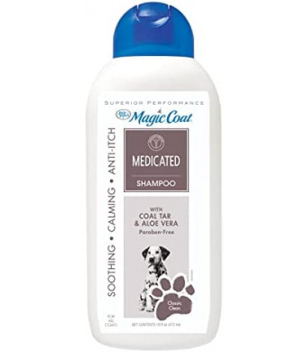 Four Paws Magic Coat Medicated Dog Shampoo for Skin Allergies Medicated Dog Shampoo 16 Ounces (1 Count)