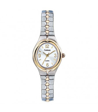 Carriage by Timex Women's Cassandra Watch, Two-Tone Stainless Steel Expansion Band