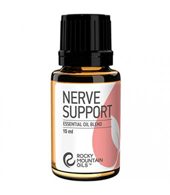 Rocky Mountain Oils Nerve Support Essential Oil Blend with 100% Pure and Natural Essential Oils - Relaxing Aromatherapy Oils for Diffuser, Massage Oil for Massage Therapy - 15ml