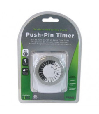 Primewire 1-Outlet Push Pin Timer