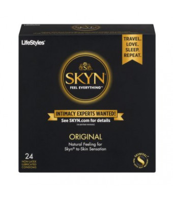 LifeStyles Skyn Original Lubricated Non Latex Condoms - 24 ct