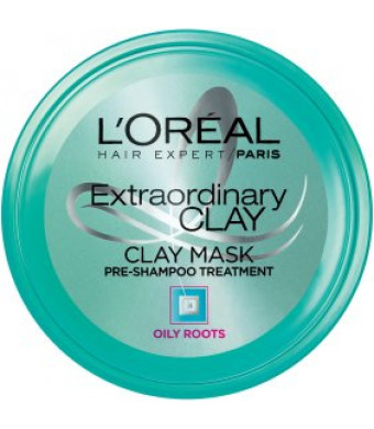 L'Oreal Paris Hair Expert Extraordinary Clay Pre-Shampoo Mask, 5.1 Fl Oz