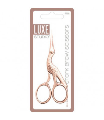 LUXE Studio Rose Gold Collection Stork Brow Scissors
