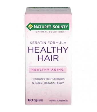 Natures Bounty Optimal Solutions Healthy Hair Keratin Formula 60ct