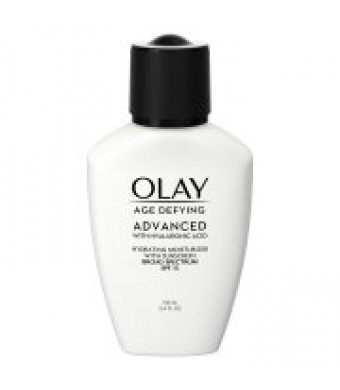 Olay Age Defying ADVANCED with Hyaluronic Acid Hydrating Moisturizer with SPF 15, 3.4 fl oz