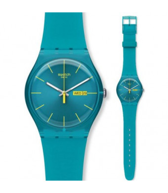 Swatch Turquoise Rebel Unisex Watch SUOL700