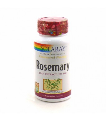 Solaray Rosemary Leaf Extract 275 mg - 45 Vegetarian Capsules