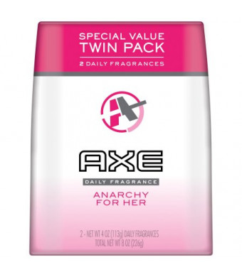 AXE Body Spray for Women, Anarchy, 4 Oz, Twin Pack