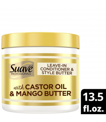 Suave Professionals Moisturizing Thickening Daily Conditioner with Castor Oil & Mango Butter, 13.5 fl oz