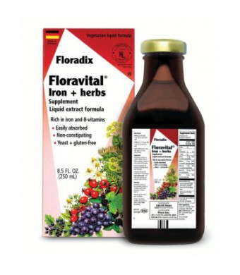 Salus-Haus Floravital Iron plus Herbs 8.5 Oz