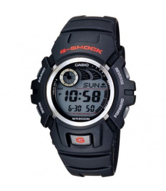 Casio Men's G-Shock Watch With Afterglow Backlight, Black Resin