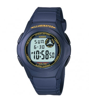 Casio Men's Digital Watch, Blue - F200W-2B