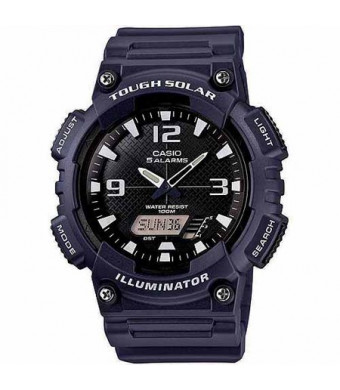 Casio Men's Solar Sport Combination Watch, Blue Resin Strap