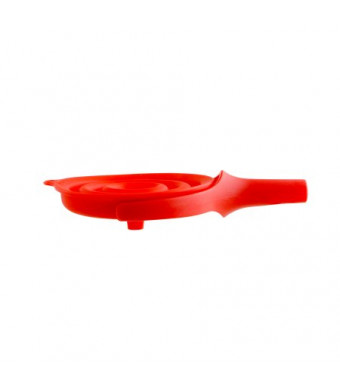 Dexas Collapsible Silicone 4.5 In. POP Funnel, Red