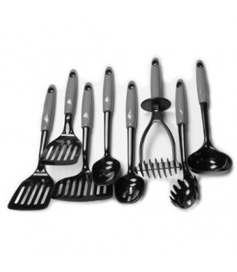 Chef Craft Nylon Kitchen Tool Set (8 Pieces), Grey