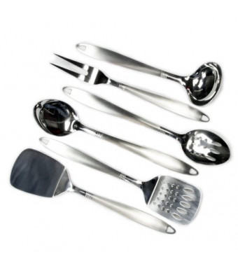 Chef Craft Stainless Steel Kitchen Tool Set (6 Pieces)