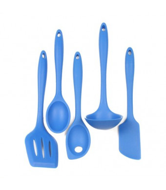 Chef Craft Slicone Kitchen Tool Set (5 Pieces), Blue