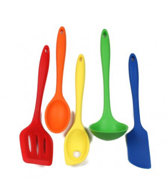 Chef Craft Silicone Set (5 Pieces), Assorted Colors