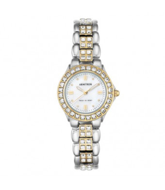 Ladies' Armitron Mother-of-Pearl Dress Watch, Two-Tone