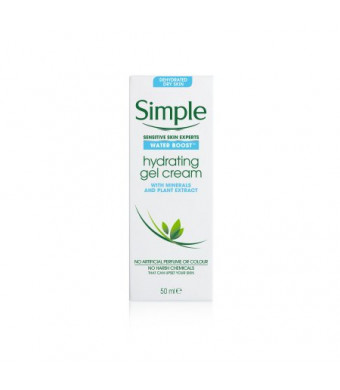Simple Water Boost Hydrating Gel Cream Face Moisturizer 1.6 oz