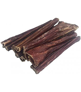 Beef Dog Treats - 100% Natural Esophagus Chews for Dogs - Healthy Meat Jerky Snack Free of Preservatives, Hormones & Antibiotics from Grass Fed Cattle (6" - 10 Count Sticks)
