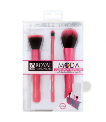 Royal and Langnickel Mda Complexion Perfection Professional Makeup Brush Set, 4 count