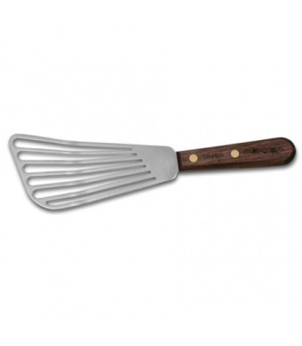 The Dexter Edge Stainless Steel Fish Turner with Walnut Handle