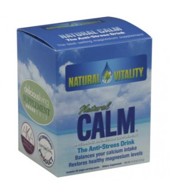 Natural Vitality Natural Calm Original (Unflavored) The Anti-Stress Drink, 30 pack, 0.12 oz